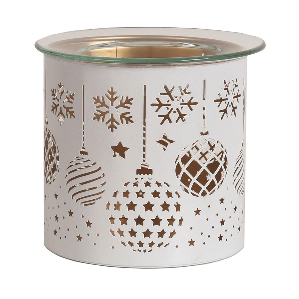 Aroma White Baubles Jar Sleeve & Wax Melt Warmer £6.29